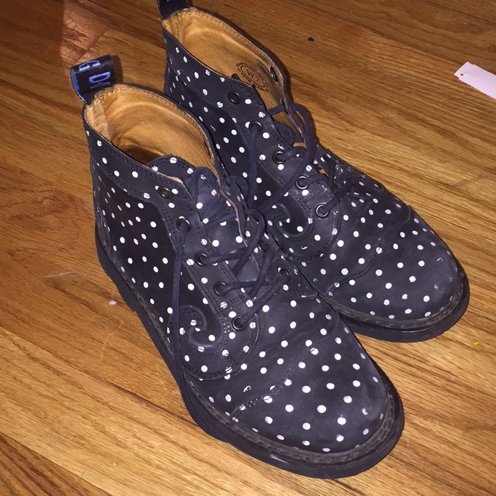 John Fluevog polka dot boots